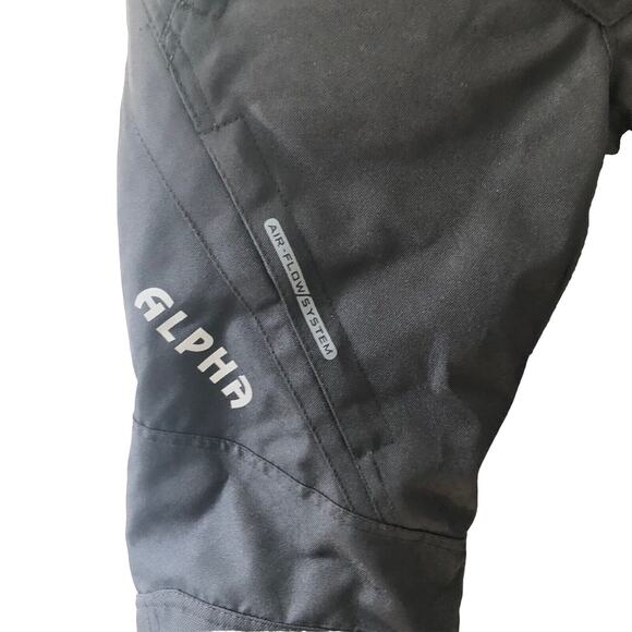 Alpha Cycle Gear Pants Mens 30x32 Black Padded Motorcycle Riding Racing Moto - Picture 2 of 14